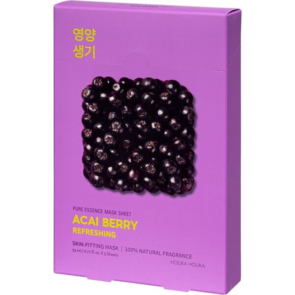 Holika Holika Pure Essence Mask Sheet Pack Acai Berry 5x23 ml - 115 ml