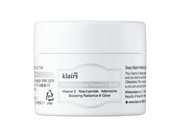 Klairs Freshly Juiced Vitamin E Mask 15 ml