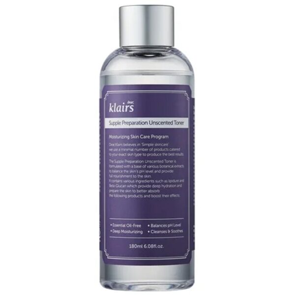 Klairs Supple Preparation Facial Toner Unscenced 180 ml