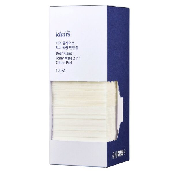 Klairs Toner Mate 2-In-1 Cotton Pad 120 kpl