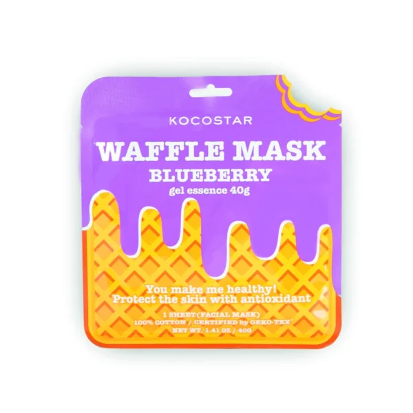 Waffle Mask Blueberry