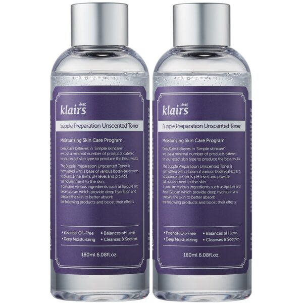 Klairs Supple Preparation Unscented Toner Duo