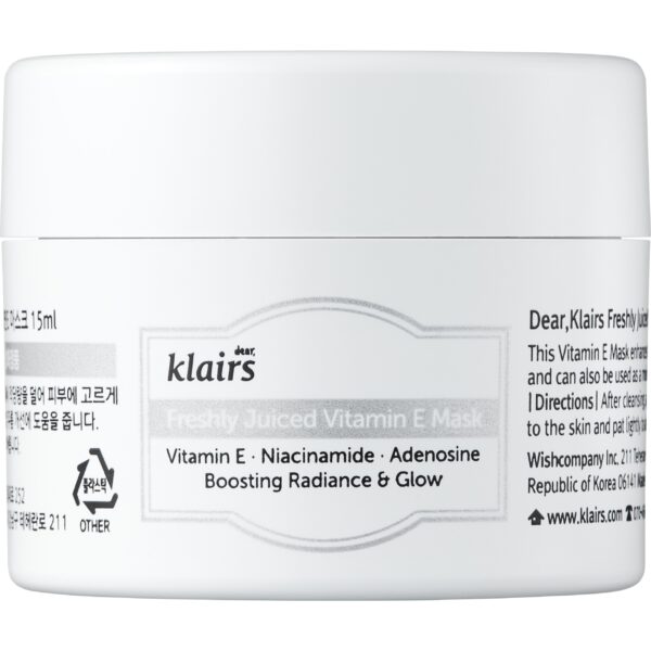 Klairs Vitamin Freshly Juiced Vitamin E Mask Miniature 15 ml