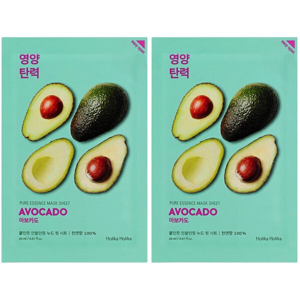 Holika Holika Duo Pure Essence Sheet Mask Avocado