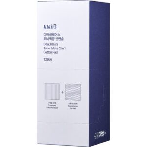 Klairs Toner Mate 2 in 1 Cotton Pad 120 pcs - 1 pcs