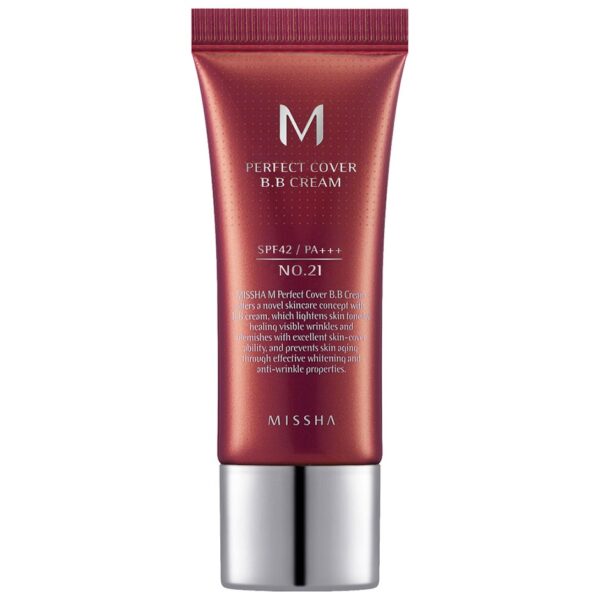 MISSHA M Perfect Cover BB Cream SPF42/PA + + + Mini No.21 Light Beige - 20 ml