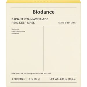 Biodance Radiant Vita Niacinamide Real Deep Mask 136 g