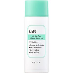 Klairs All-day Airy Mineral Sunscreen 60 ml